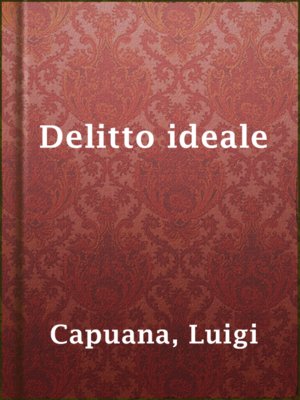 cover image of Delitto ideale